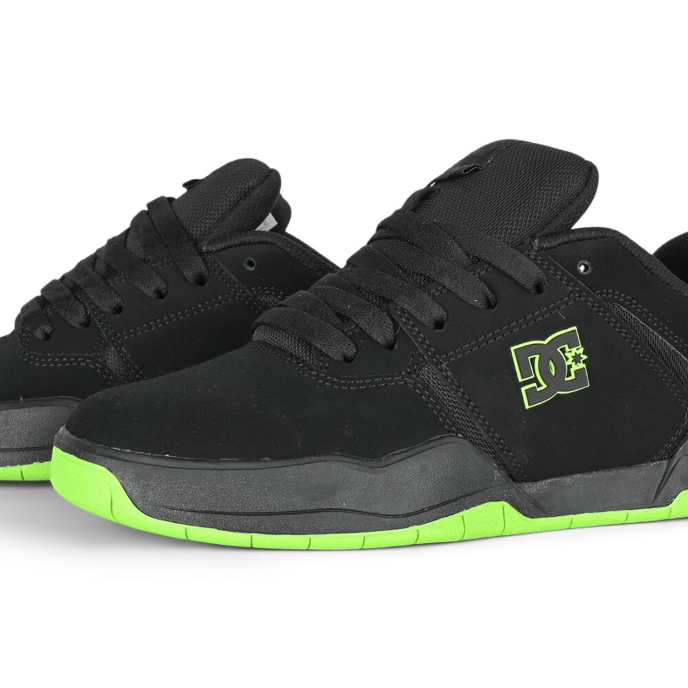 DC Central Skate Shoes - Black/Lime Green