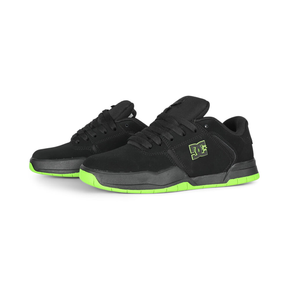 DC Central Skate Shoes - Black/Lime Green