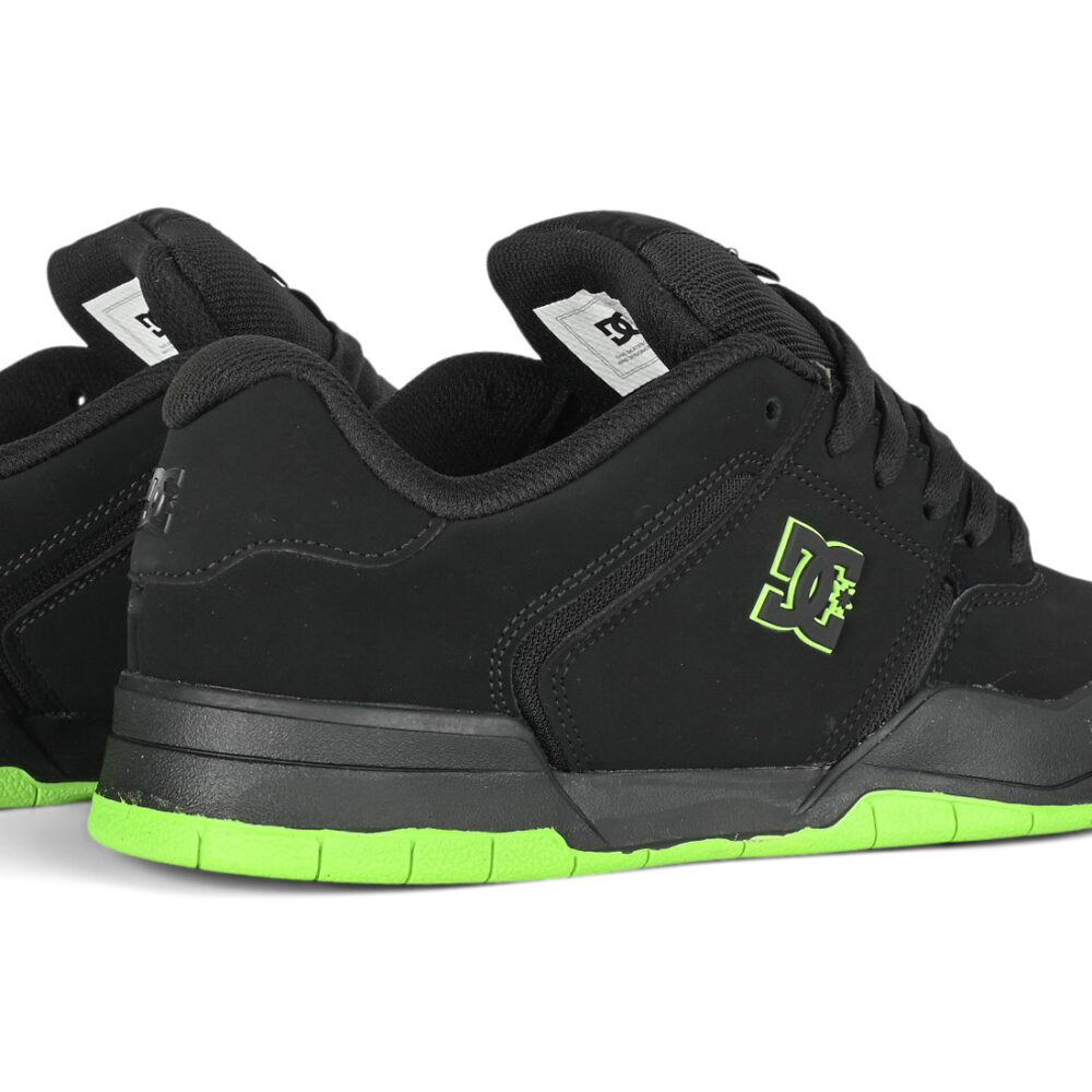 DC Central Skate Shoes - Black/Lime Green