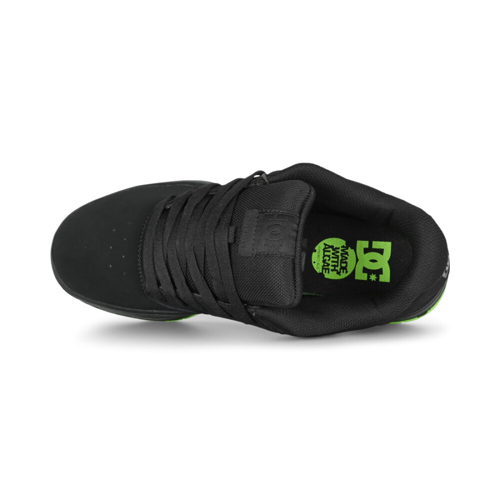 DC Central Skate Shoes - Black/Lime Green