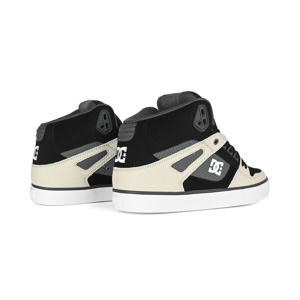 DC Pure High Top WC Skate Shoes - Black/Grey/Brown