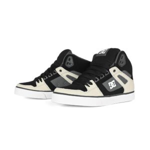 DC Pure High Top WC Skate Shoes - Black/Grey/Brown