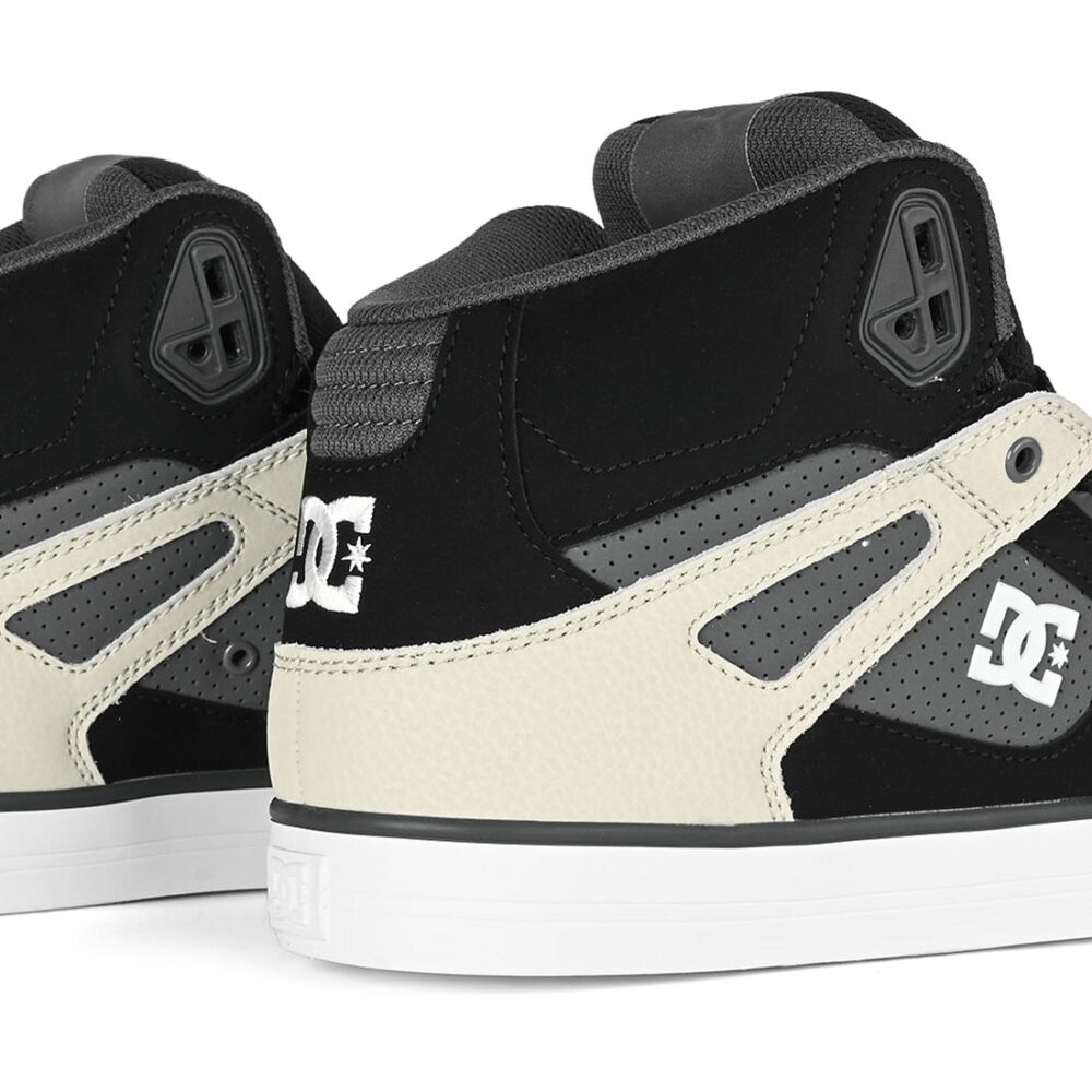 DC Pure High Top WC Skate Shoes - Black/Grey/Brown