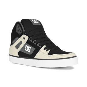 DC Pure High Top WC Skate Shoes - Black/Grey/Brown