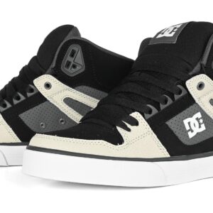DC Pure High Top WC Skate Shoes - Black/Grey/Brown