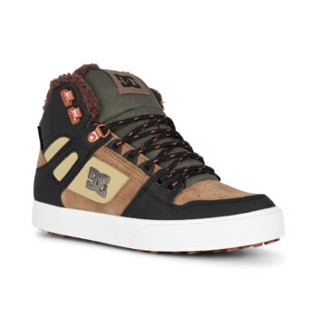DC Pure High Top WC WNT Winterised Skate Shoes - Brown/Brown/Green