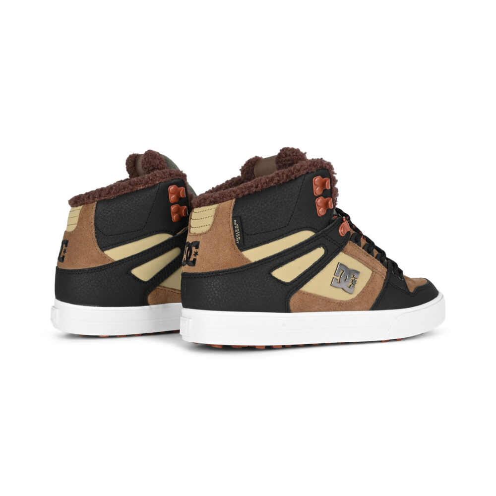 DC Pure High Top WC WNT Winterised Skate Shoes - Brown/Brown/Green