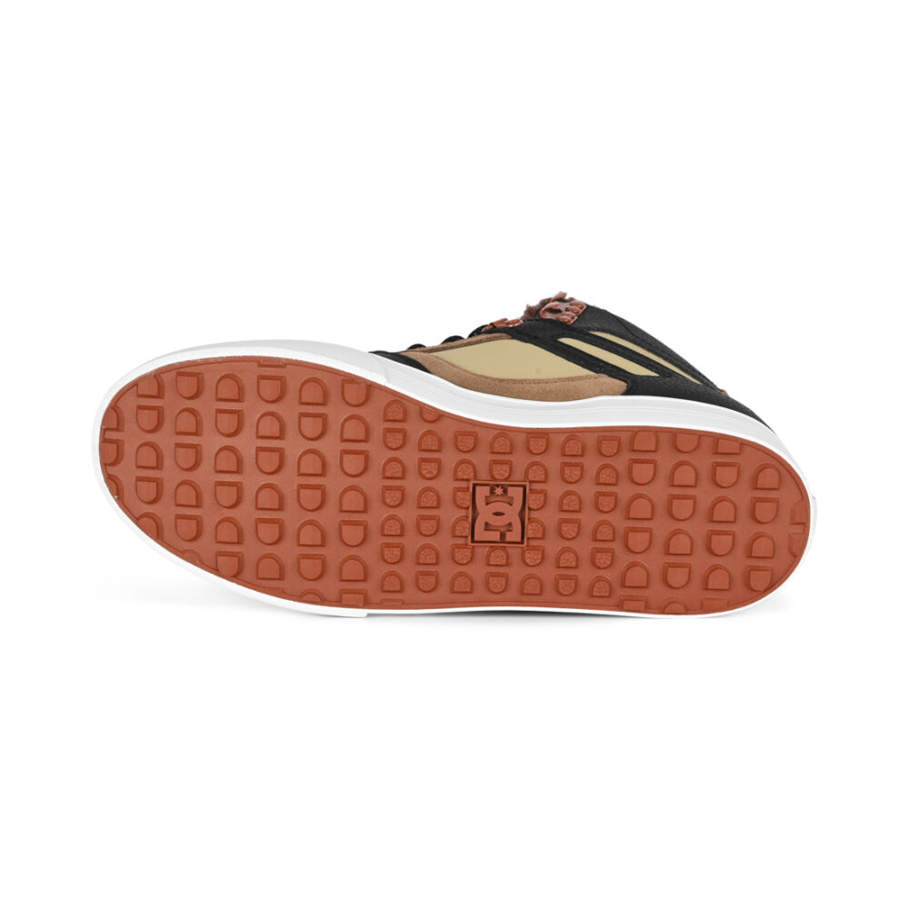 DC Pure High Top WC WNT Winterised Skate Shoes - Brown/Brown/Green