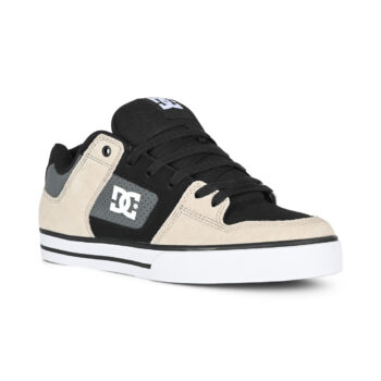 DC Pure Skate Shoes - Black/Grey/Brown