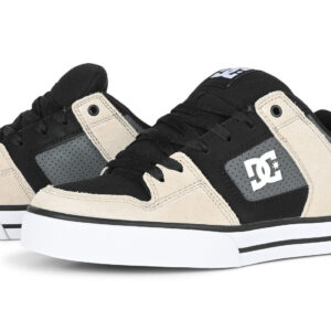 DC Pure Skate Shoes - Black/Grey/Brown