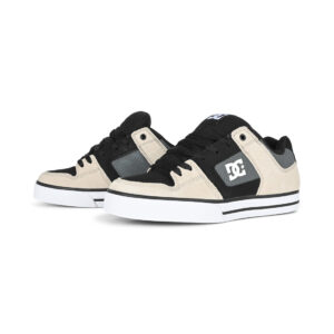 DC Pure Skate Shoes - Black/Grey/Brown