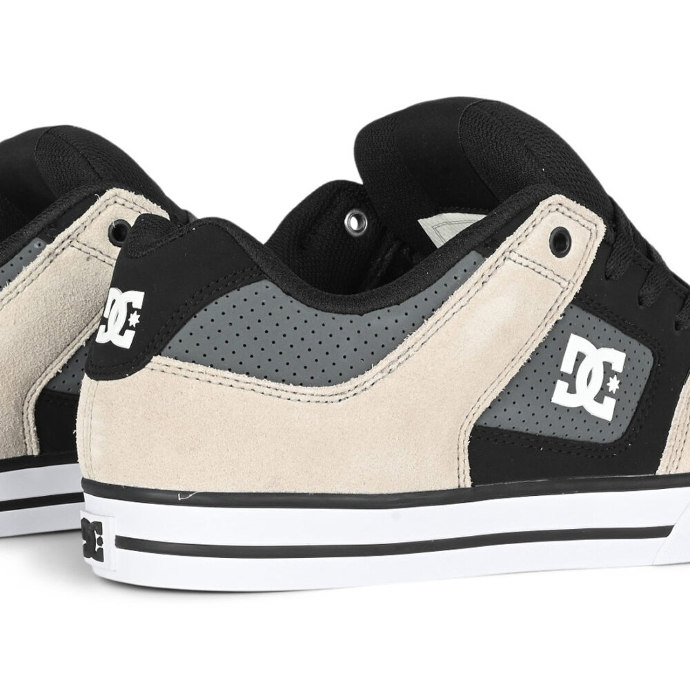 DC Pure Skate Shoes - Black/Grey/Brown