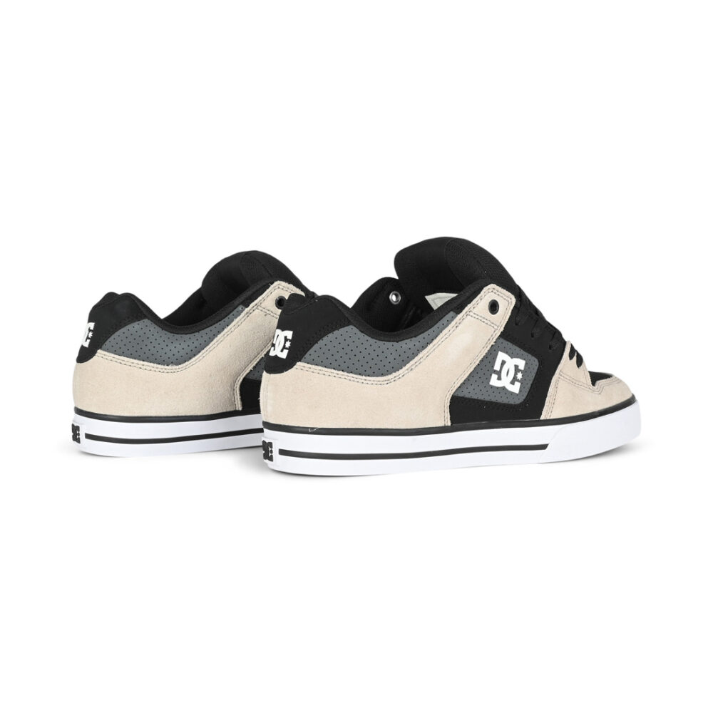 DC Pure Skate Shoes - Black/Grey/Brown