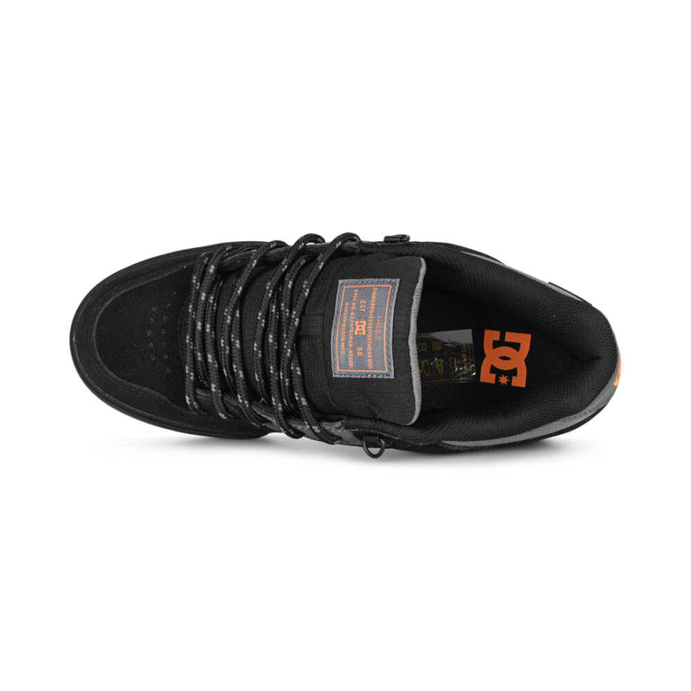 DC Pure WNT Winterised Skate Shoes - Grey/Black/Orange