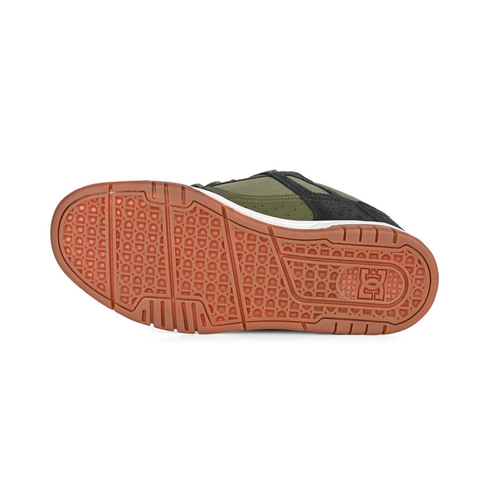 DC Stag Skate Shoes - Dark Green/Olive