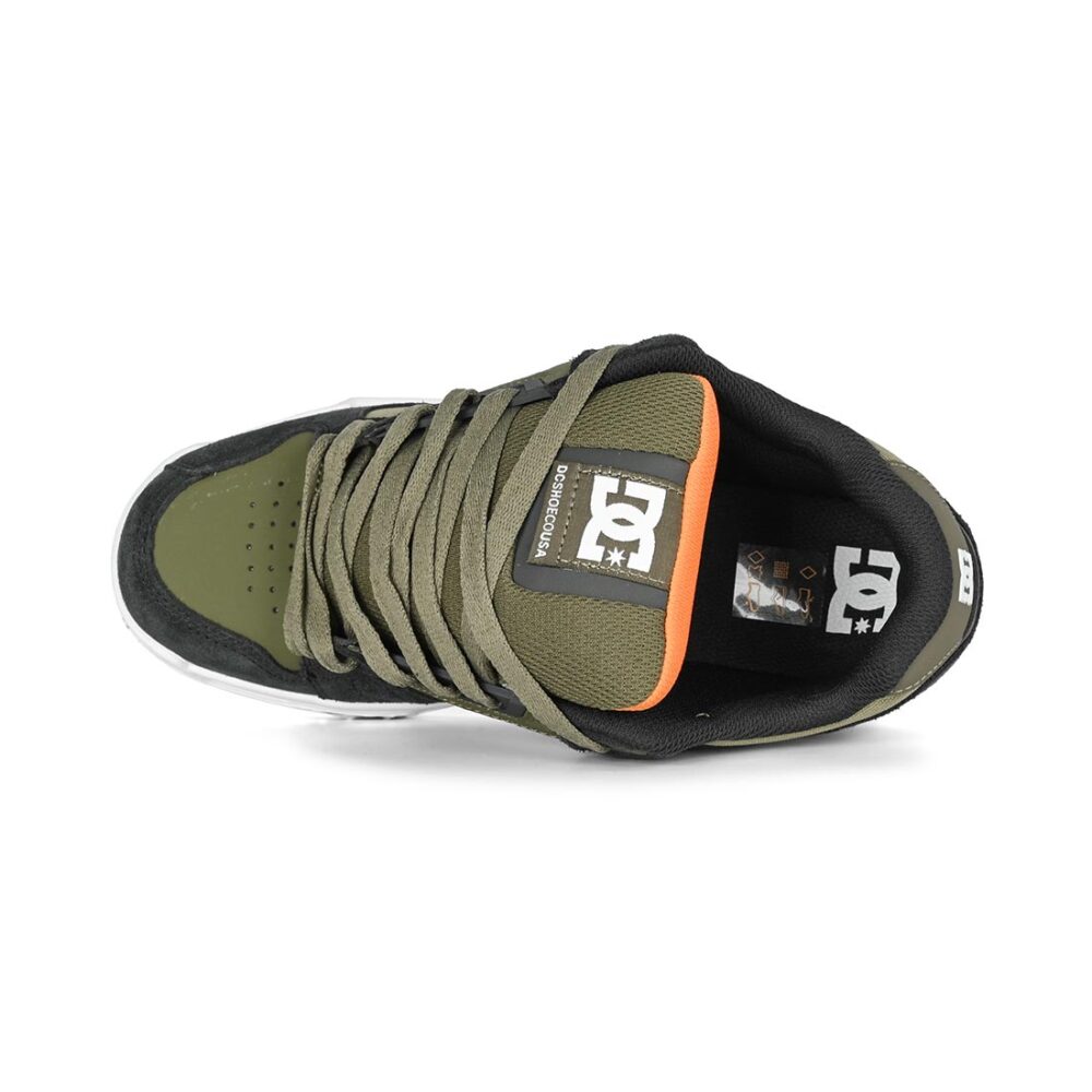 DC Stag Skate Shoes - Dark Green/Olive