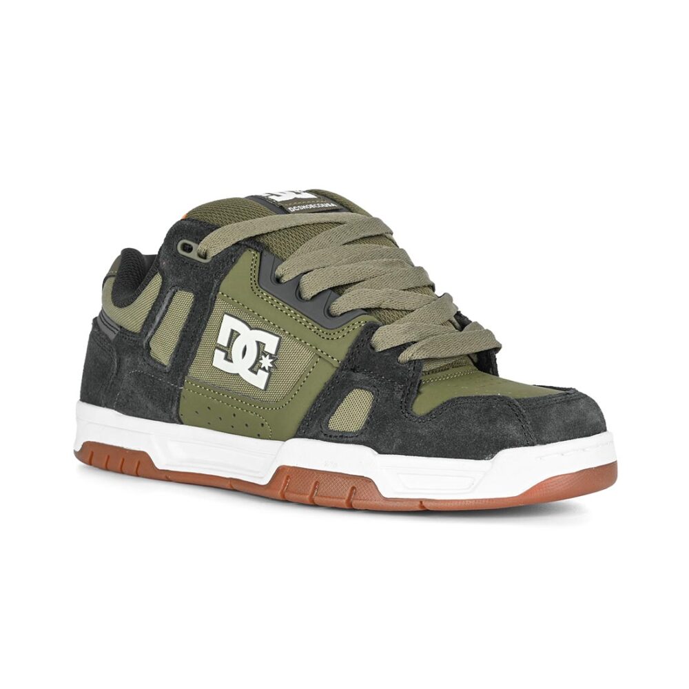 DC Stag Skate Shoes - Dark Green/Olive
