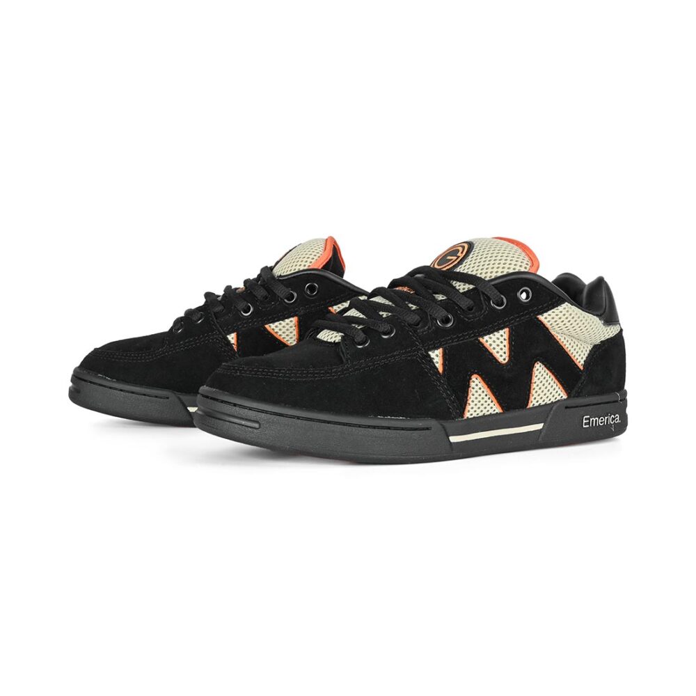 Emerica OG-1 Skate Shoes - Black/Tan/Orange