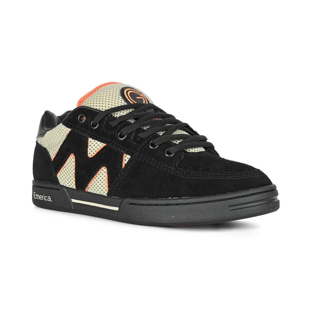 Emerica OG-1 Skate Shoes - Black/Tan/Orange