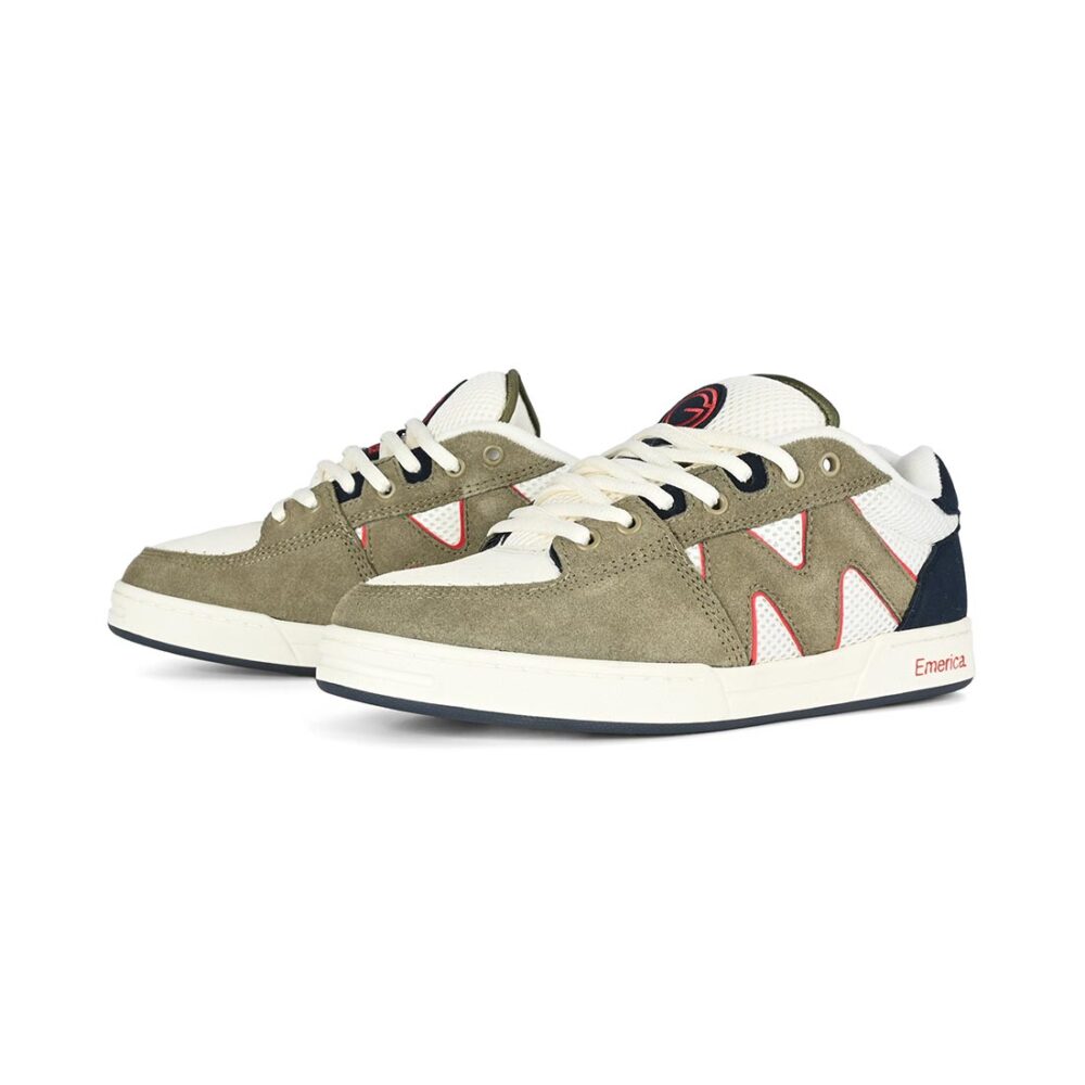 Emerica OG-1 Skate Shoes - Olive/Tan