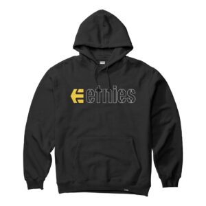 Etnies Ecorp Pullover Hoodie - Black/White/Yellow