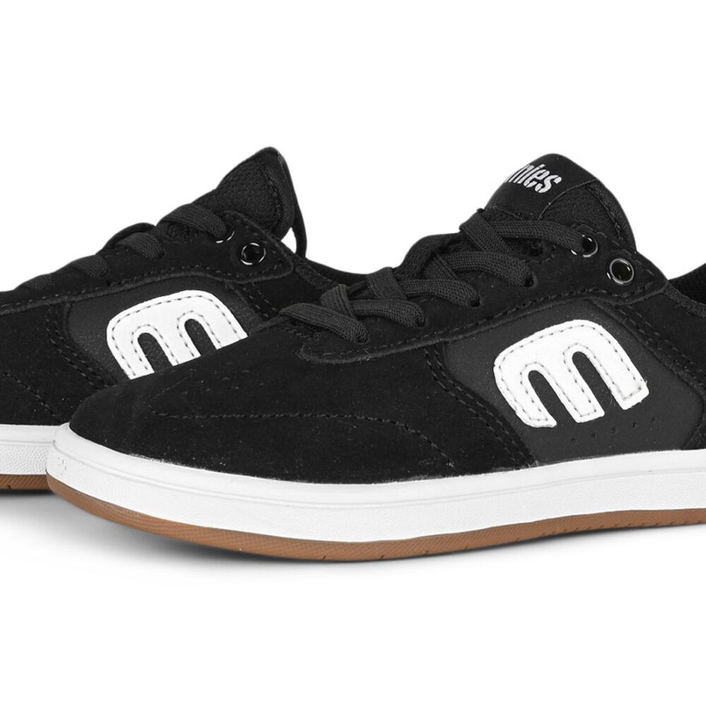 Etnies Little Kids Windrow (Toddler) Skate Shoes - Black/White/Gum