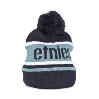 Etnies Stencil Pom Beanie Hat - Navy