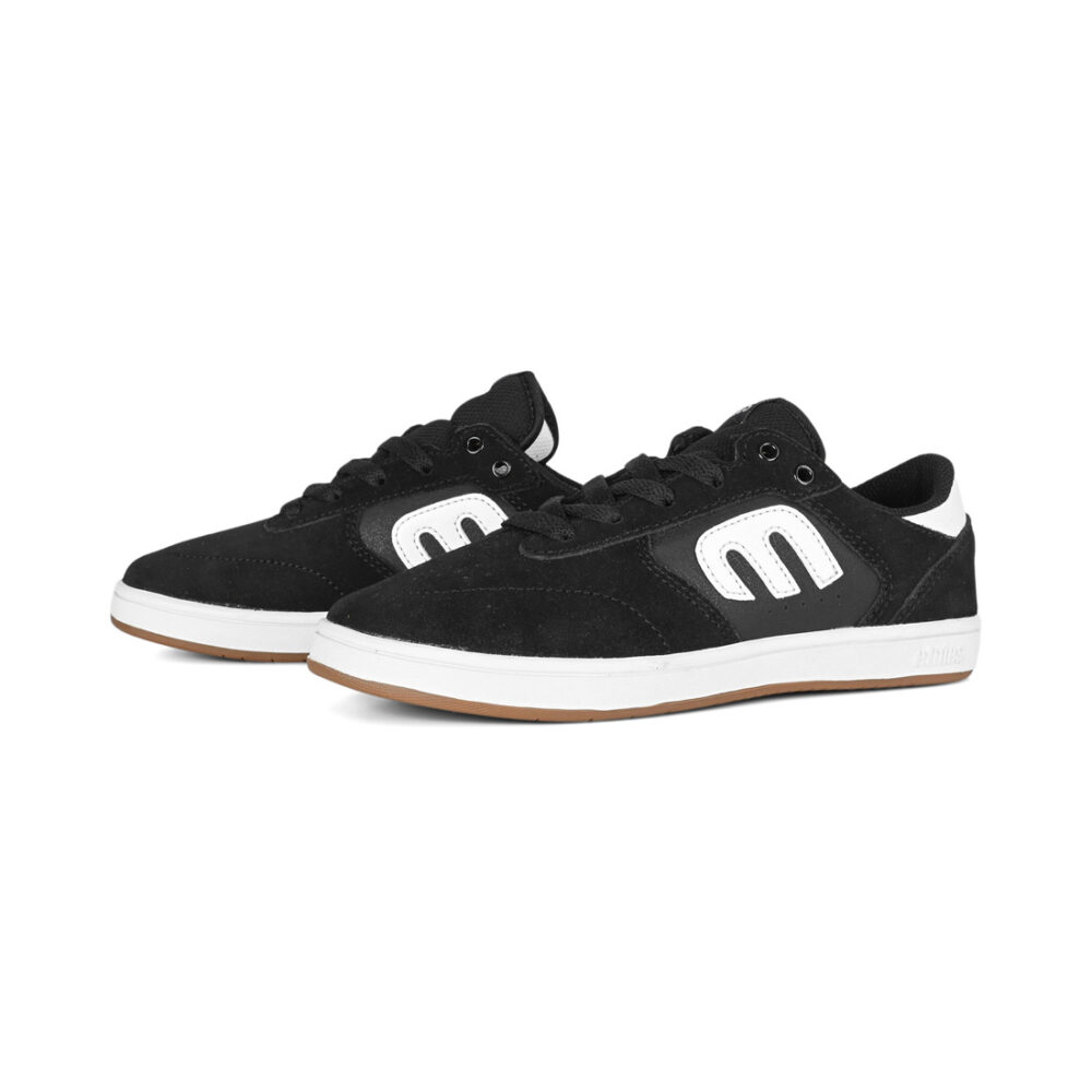 Etnies Windrow (Youth) Skate Shoes - Black/White/Gum