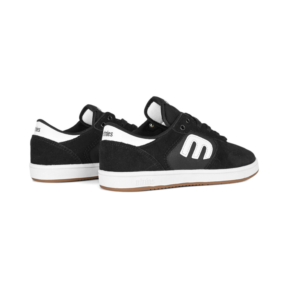 Etnies Windrow (Youth) Skate Shoes - Black/White/Gum