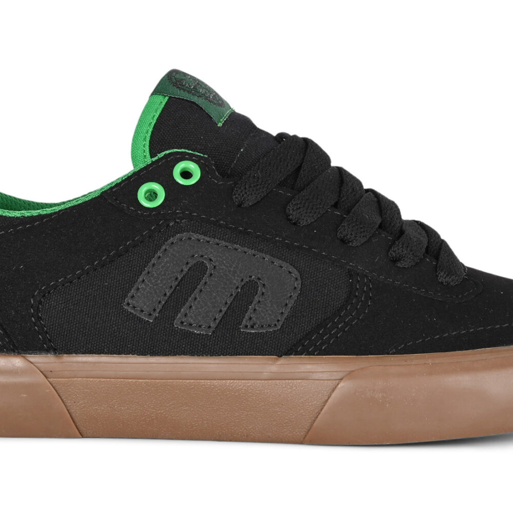 Etnies x Dig Windrow Vulc Skate Shoes - Black/Green/Gum