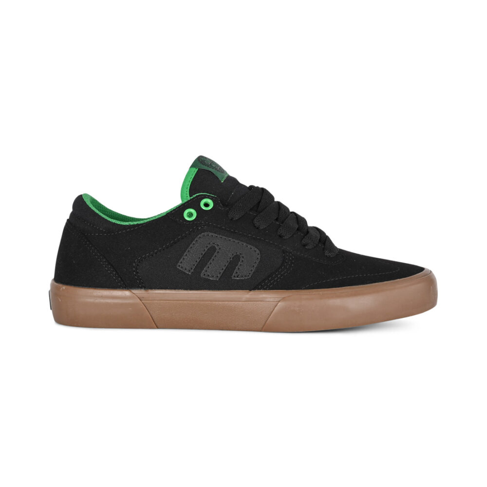Etnies x Dig Windrow Vulc Skate Shoes - Black/Green/Gum