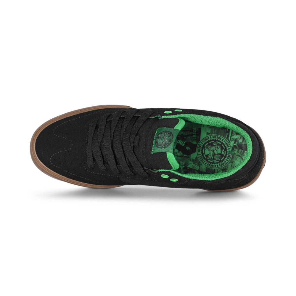 Etnies x Dig Windrow Vulc Skate Shoes - Black/Green/Gum
