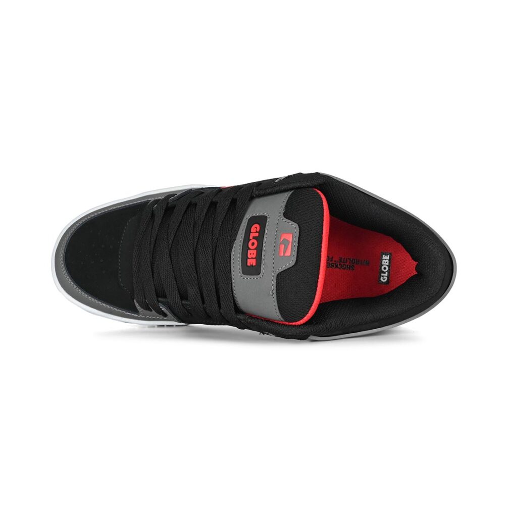 Globe Agent Skate Shoes - Black/Charcoal/Red