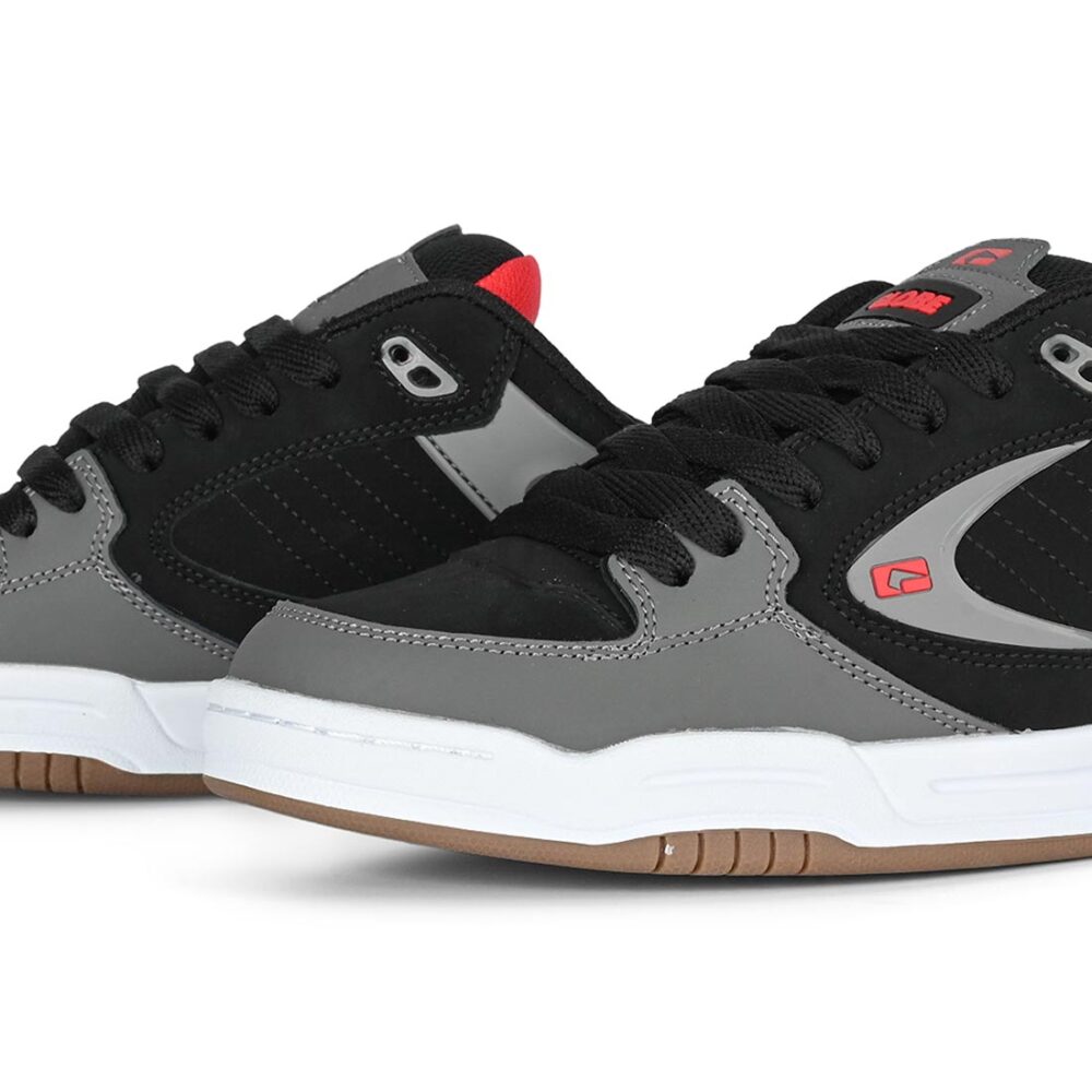 Globe Agent Skate Shoes - Black/Charcoal/Red