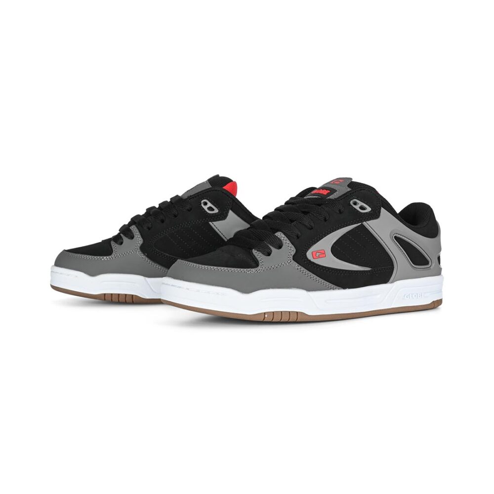 Globe Agent Skate Shoes - Black/Charcoal/Red
