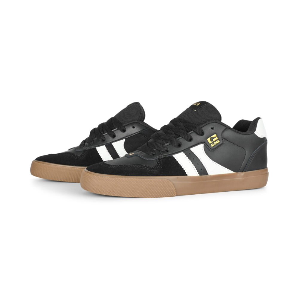 Globe Encore 2 Skate Shoes - Black/White/Gum