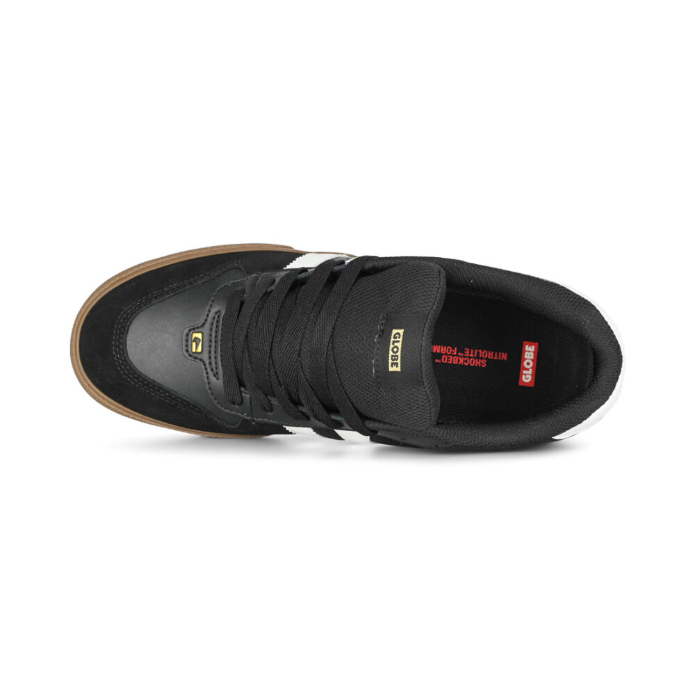 Globe Encore 2 Skate Shoes - Black/White/Gum