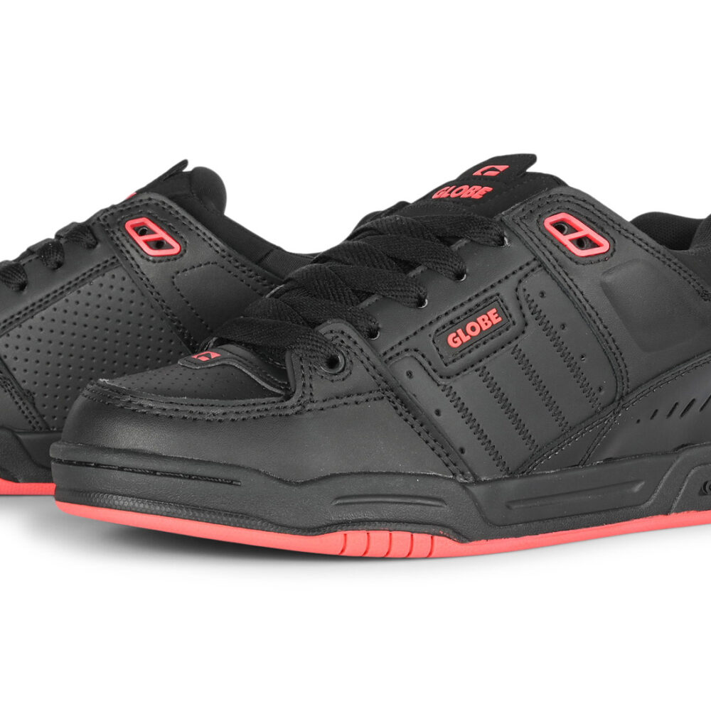 Globe Fusion Skate Shoes - Black/Red (HO24)