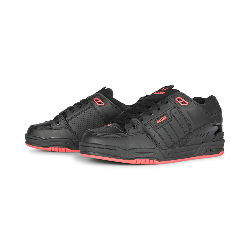 Globe Fusion Skate Shoes - Black/Red (HO24)