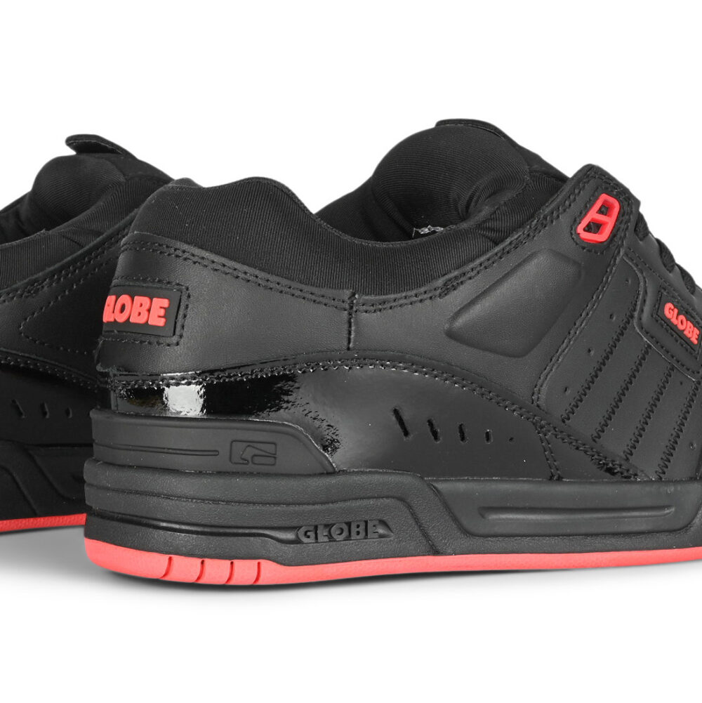 Globe Fusion Skate Shoes - Black/Red (HO24)
