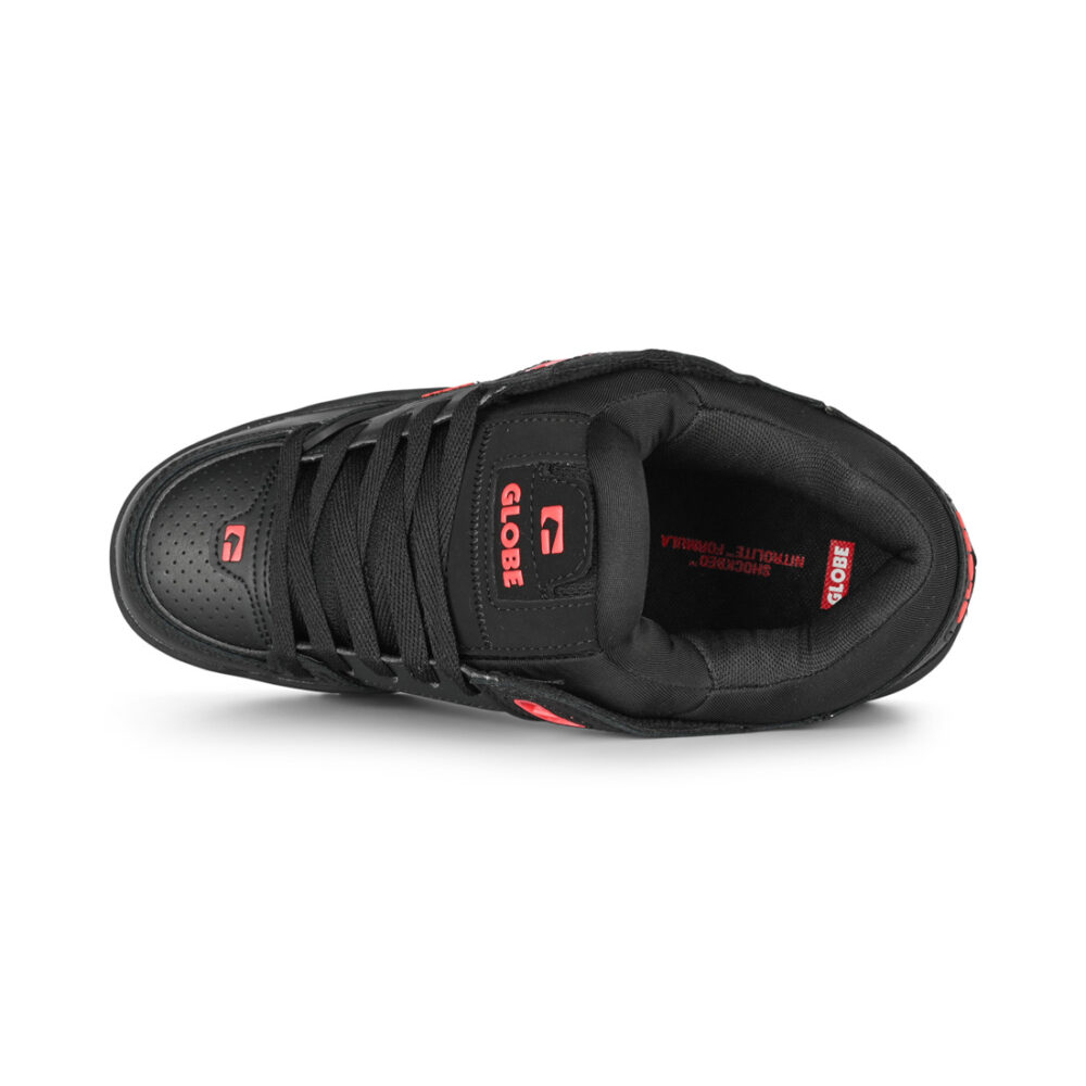 Globe Fusion Skate Shoes - Black/Red (HO24)