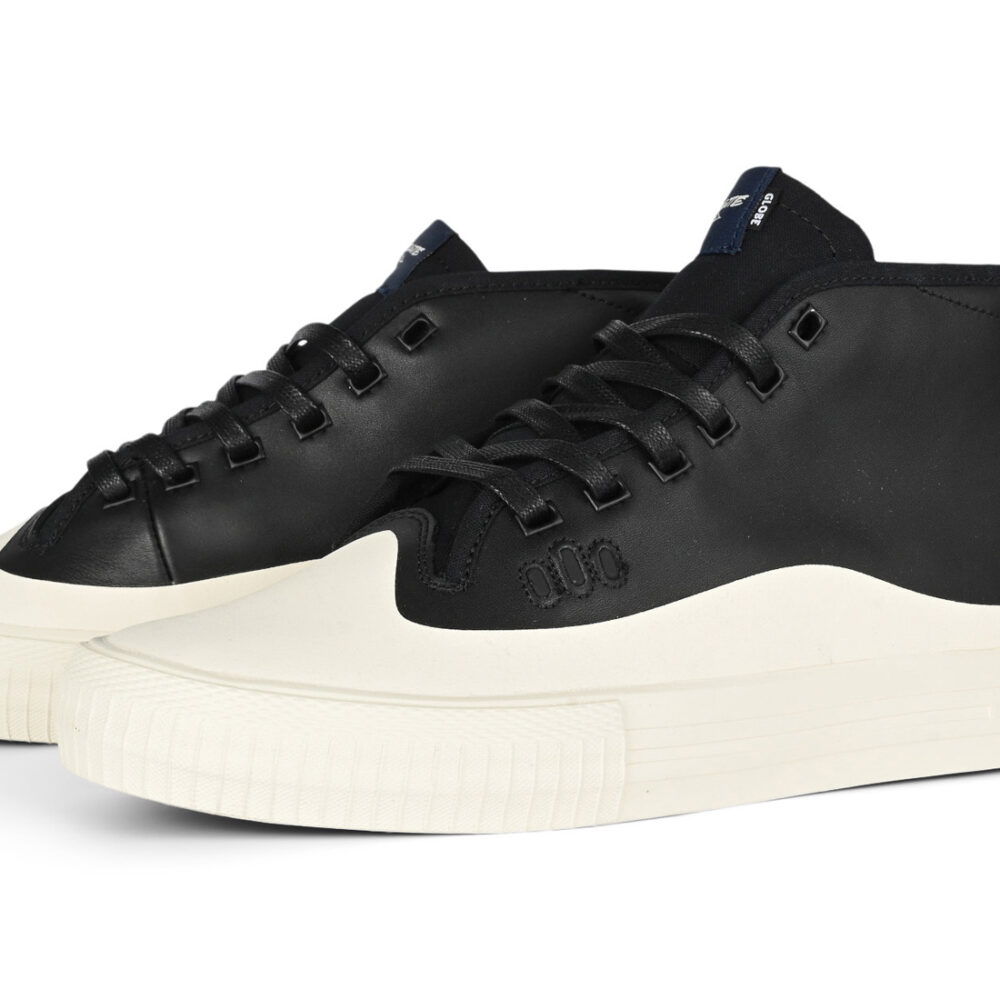 Globe Gillette Mid Skate Shoes - Black Leather