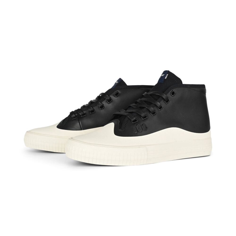 Globe Gillette Mid Skate Shoes - Black Leather