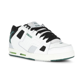 Globe Sabre Skate Shoes - White/Green