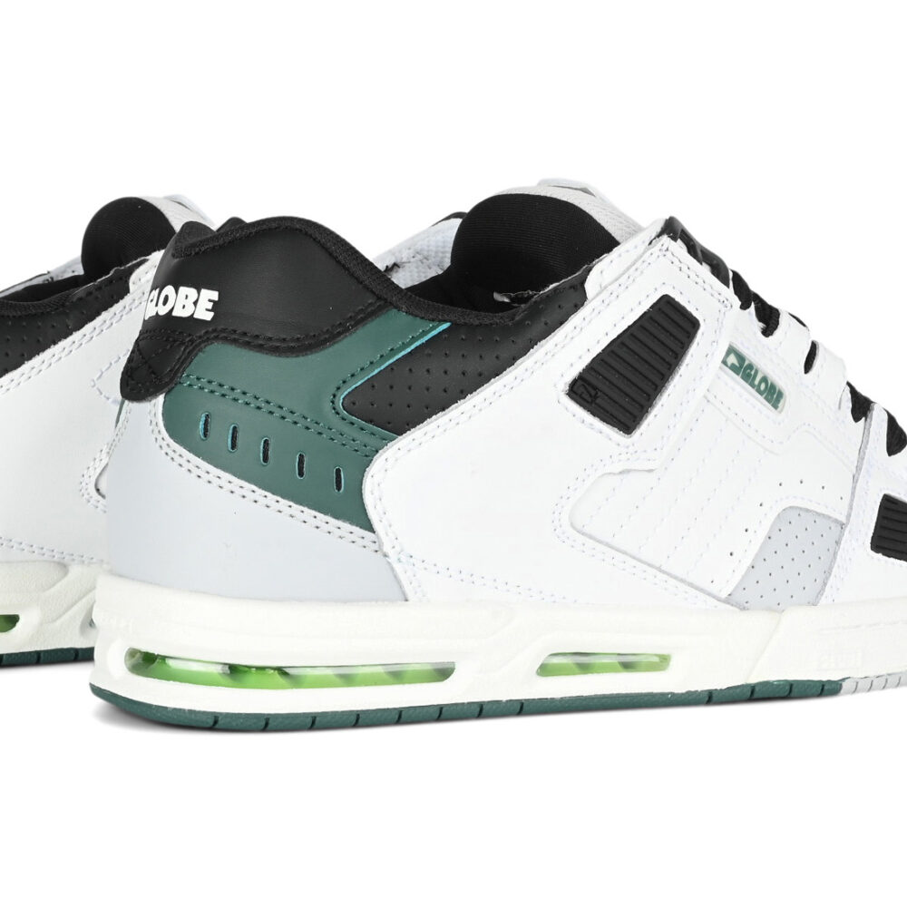 Globe Sabre Skate Shoes - White/Green