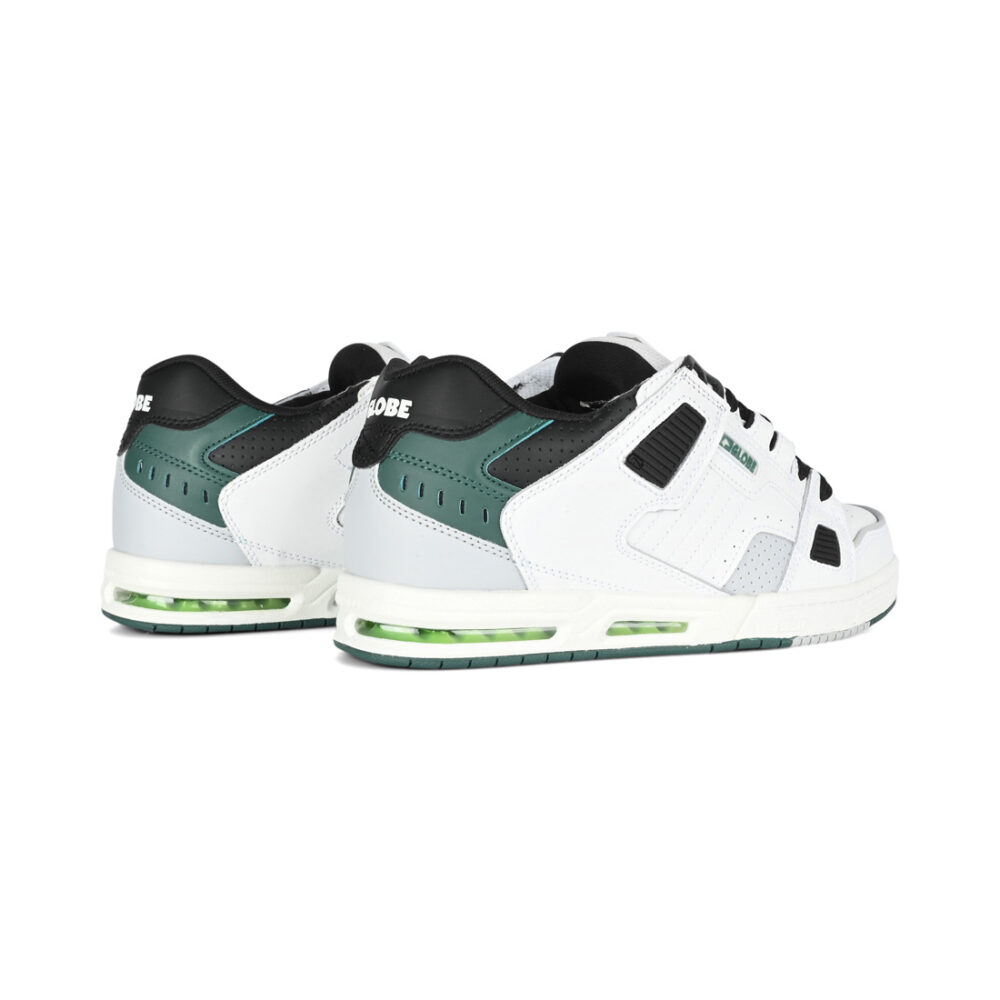 Globe Sabre Skate Shoes - White/Green