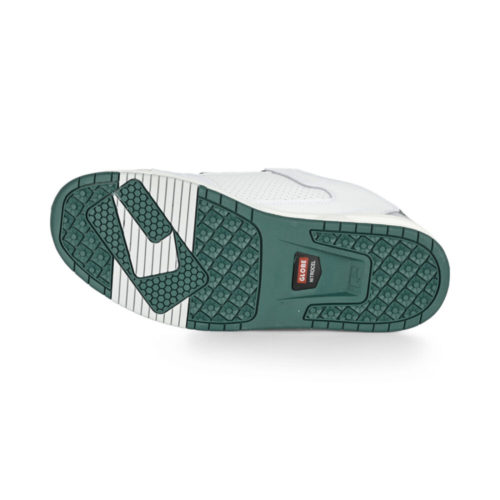 Globe Sabre Skate Shoes - White/Green