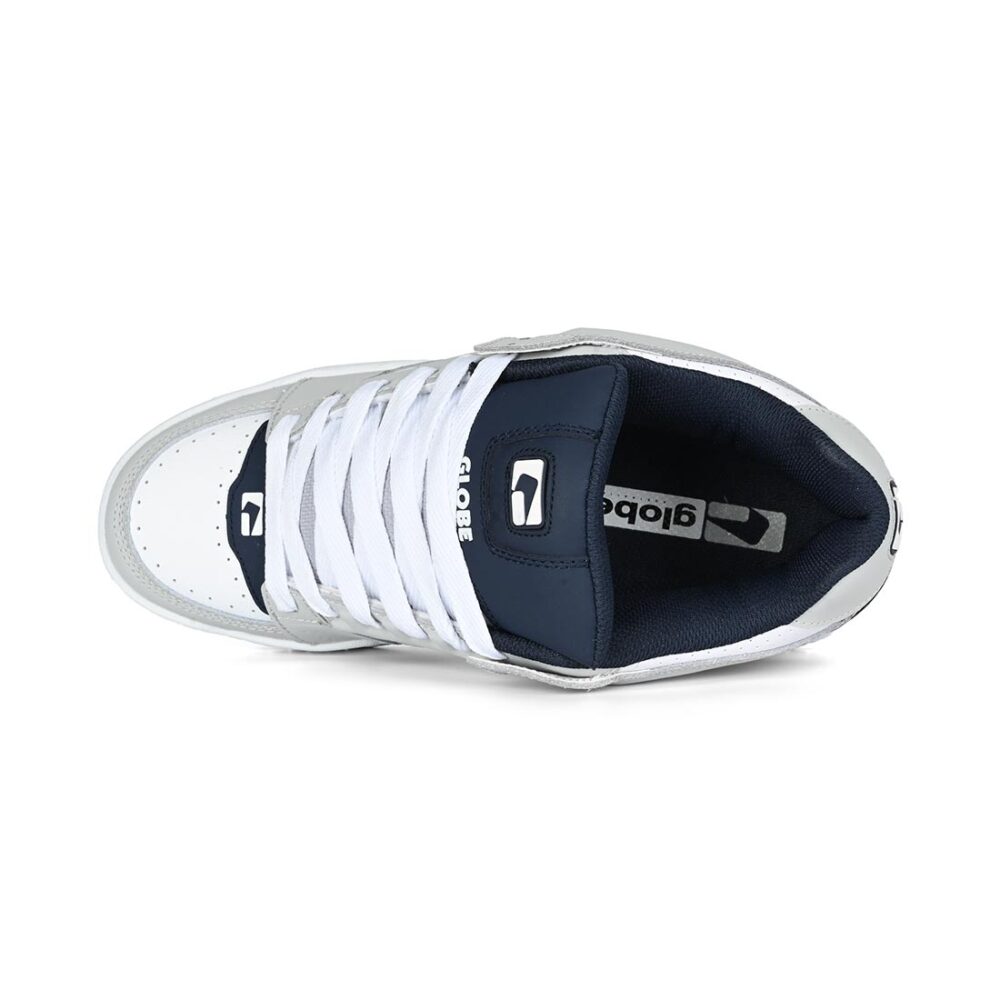 Globe Scribe Skate Shoes - Grey/White/Navy