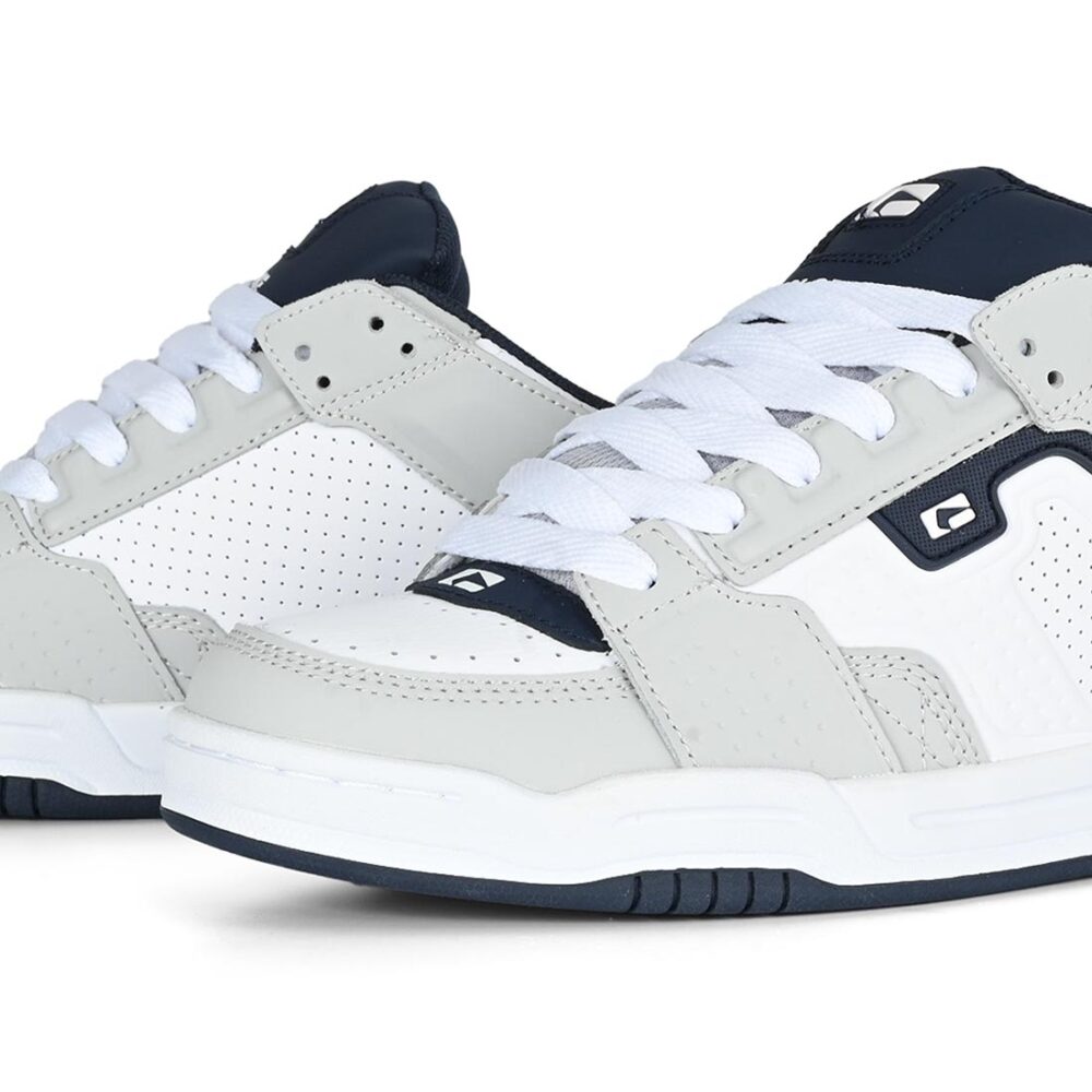 Globe Scribe Skate Shoes - Grey/White/Navy