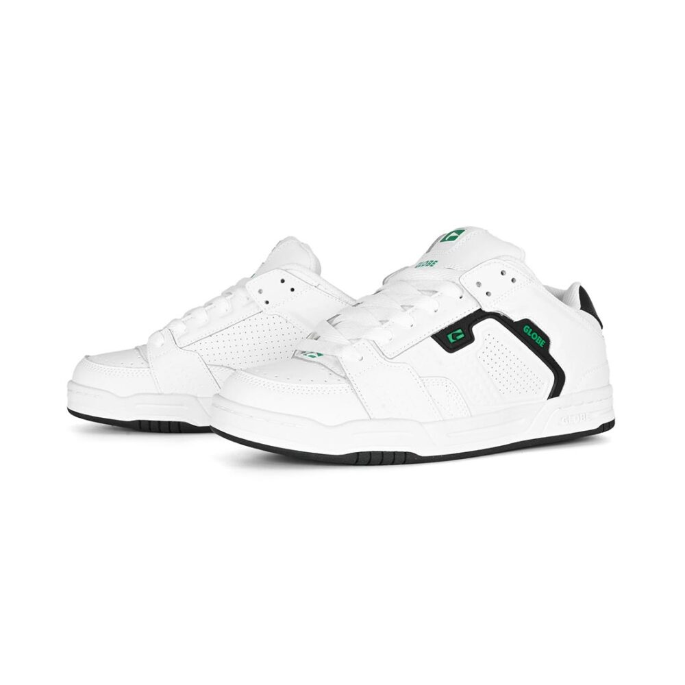 Globe Scribe Skate Shoes - White/Green